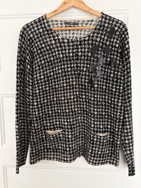 BRAX merino dressy cardigan US 14/Germany 44